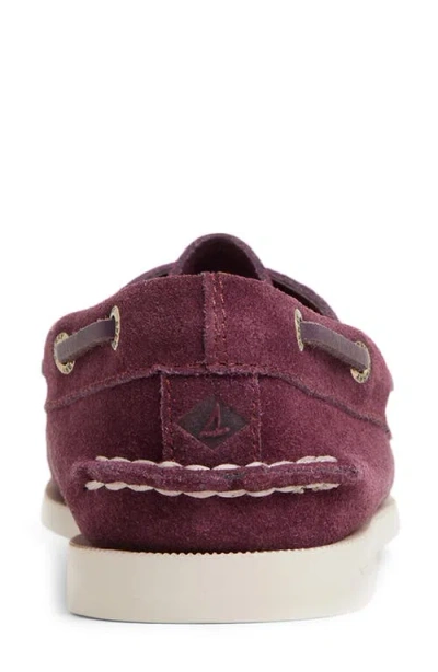 Sperry Authentic Original 2 Eye Boat Shoe In Burgundy