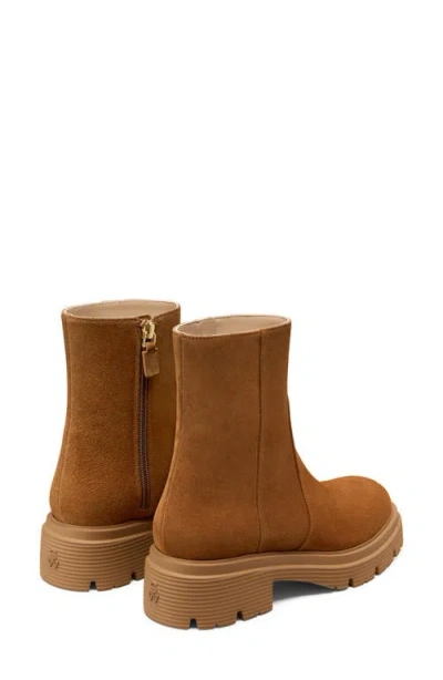 Stuart Weitzman Hudson Lite Zipped Boots In Brown