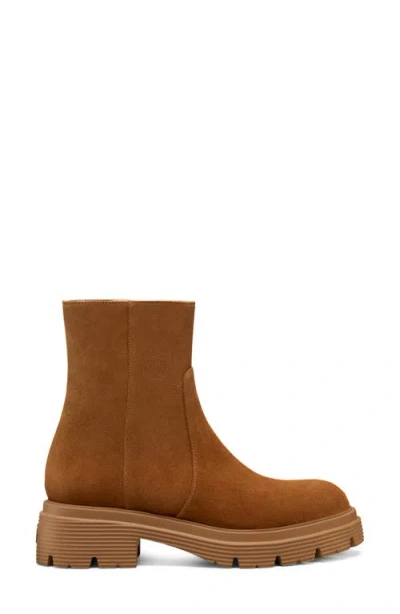 Stuart Weitzman Hudson Lite Zipped Boots In Brown