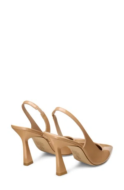 Stuart Weitzman Vinnie 85 D'orsay Slingback Pump In Neutral
