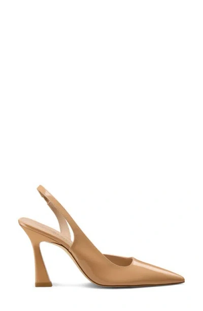 Stuart Weitzman Vinnie 85 D'orsay Slingback Pump In Neutral