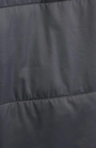 Dark Seas Machinist Quilted Snap-up Shirt Jacket In Black