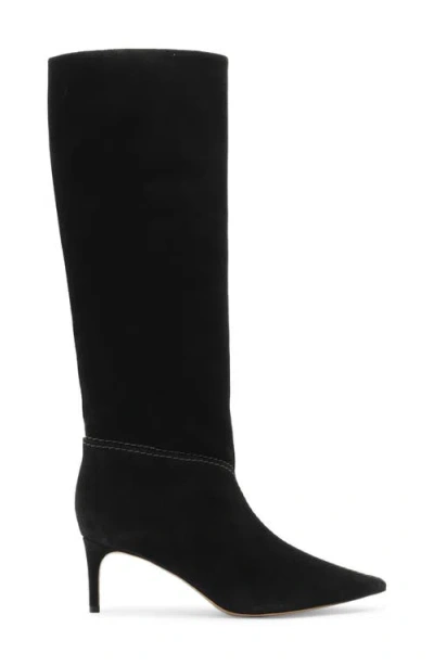 Alexandre Birman Malva Pointed Toe Knee High Boot In Black