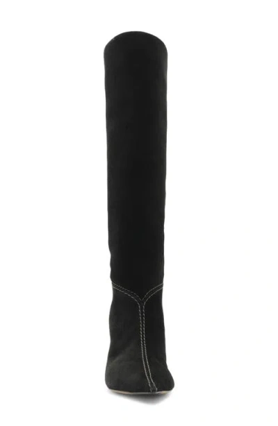 Alexandre Birman Malva Pointed Toe Knee High Boot In Black