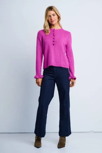 Lisa Todd The Allure Knit Henley In Pink