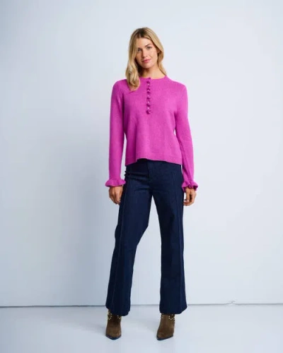 Lisa Todd The Allure Knit Henley In Pink
