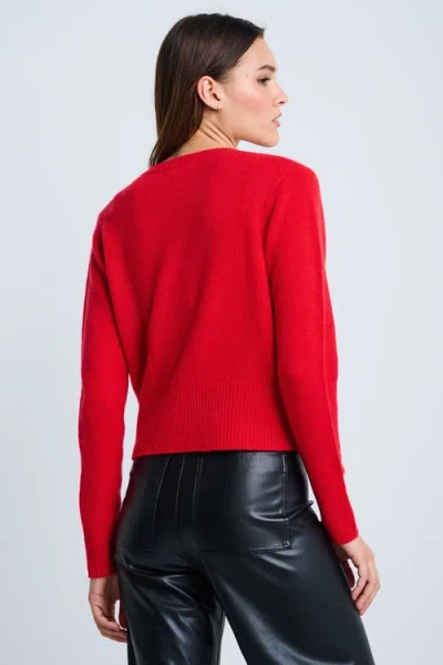 Lisa Todd Date Night Cashmere Cardigan In Red