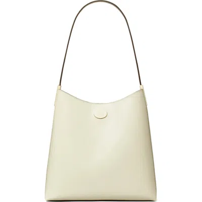 Tory Burch Robinson Spazzolato Leather Hobo Bag In Brown