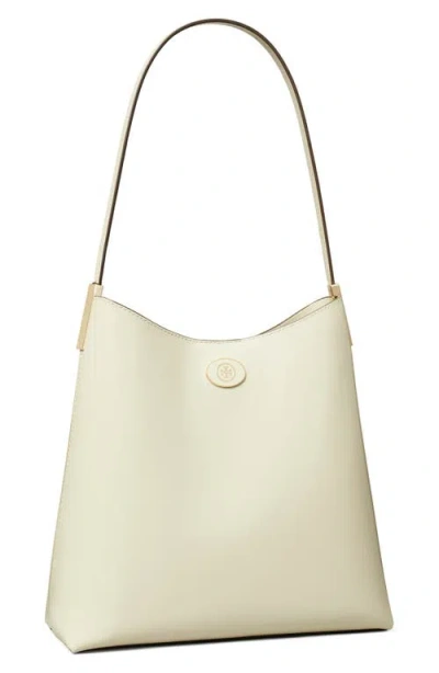 Tory Burch Robinson Spazzolato Leather Hobo Bag In Brown