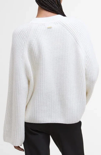 Barbour Wool Blend Crewneck Sweater In Gray