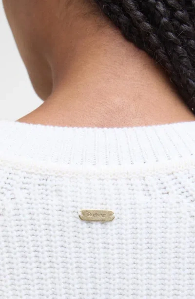 Barbour Wool Blend Crewneck Sweater In Gray