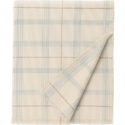 Lorena Canals Tartan Throw Blanket In Neutral