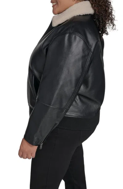 Levi's Plus Size Long Sleeves Bomber Jacket In Black