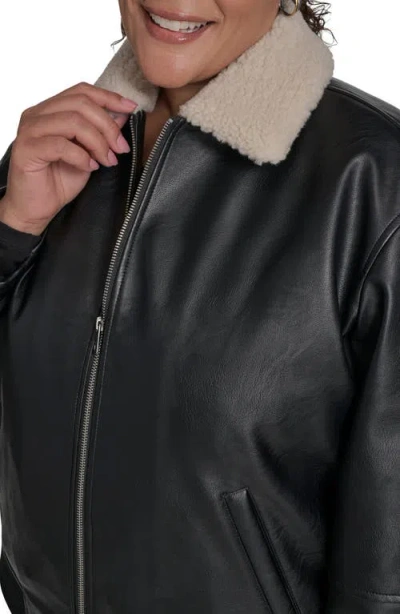 Levi's Plus Size Long Sleeves Bomber Jacket In Black