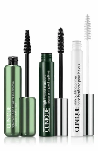 Clinique High Impact Lashes: Mascara & Lash Primer Gift Set In Transparent
