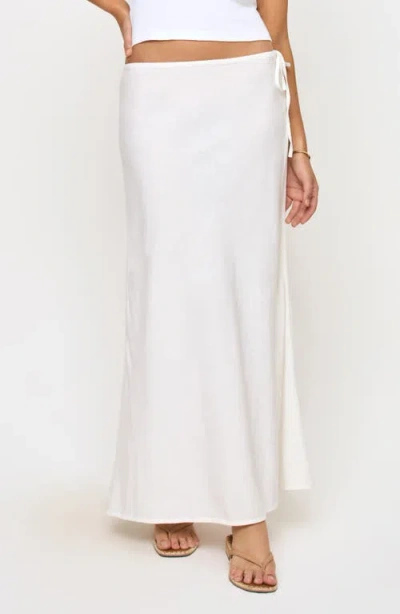 L*space Lspace Stop & Stare Cover-up Maxi Skirt In White