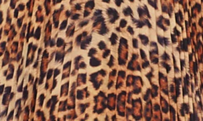 Milly Oria Leopard Print Plunge Neck Maxi Dress In Multi