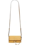 CHLOÉ Mini Faye Suede & Leather Wallet on a Chain