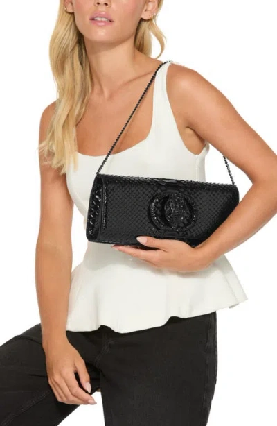 Kurt Geiger Chelsea Embellished Shoulder Bag In Black