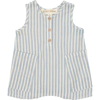 Beckett And Bear Blake Baby Romper In Gray