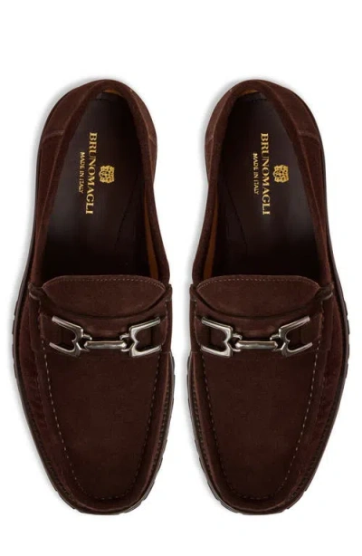 Bruno Magli Rocky Suede Loafers In Brown