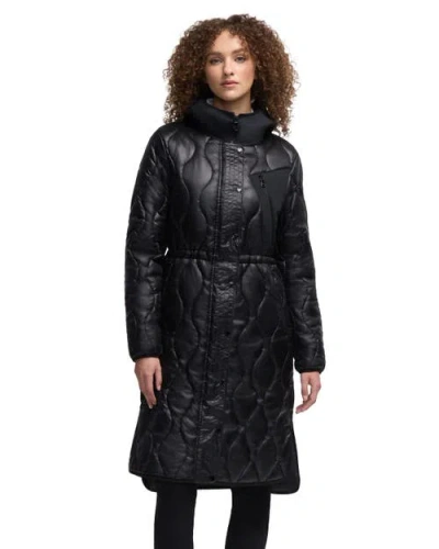 Pajar Sterling Onion Quilted Longline Anorak In Black