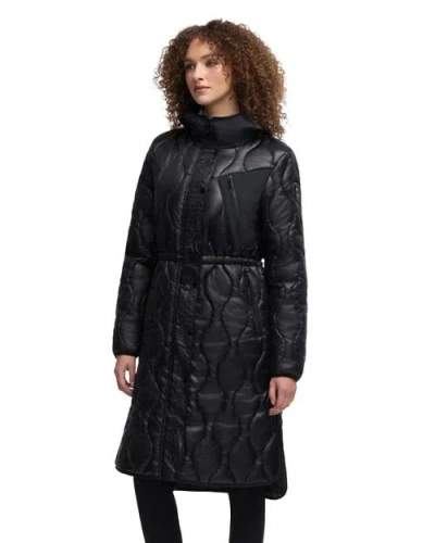 Pajar Sterling Onion Quilted Longline Anorak In Black
