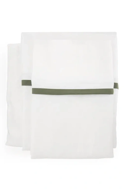 Pom Pom At Home Langston Sateen Sheet Set In White