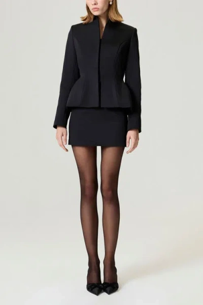 Nocturne Structured Blazer Jacket In Black