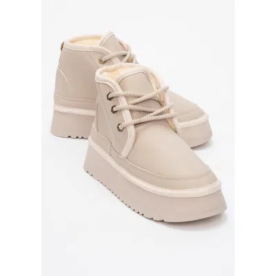 Prologue Shoes Ovela Chunky Boot In Brown