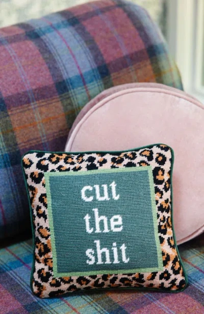 Furbish Needlepoint Pillow In Multi