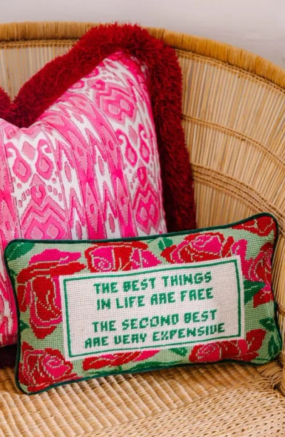 Furbish Needlepoint Pillow In Multi