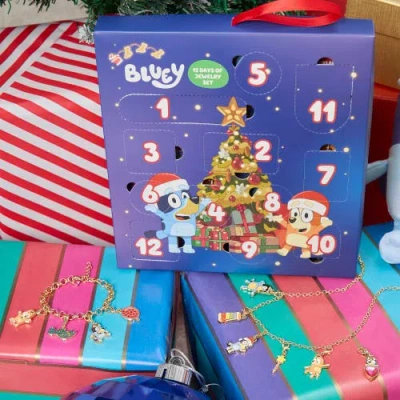 Bluey 12-piece  Jewelry Set With Necklace And Bracelet Chains In Multi