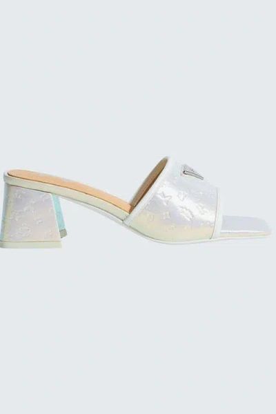 Sparkl Monogram Heel In White