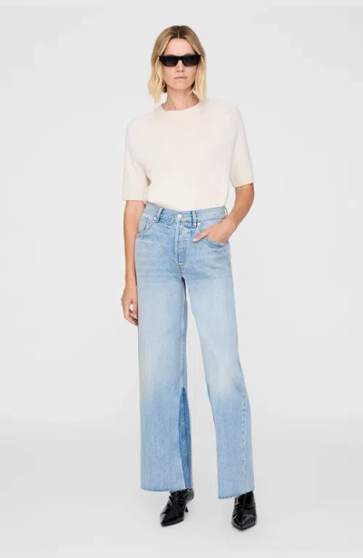 Anine Bing Denim Straight-leg Jeans In Blue