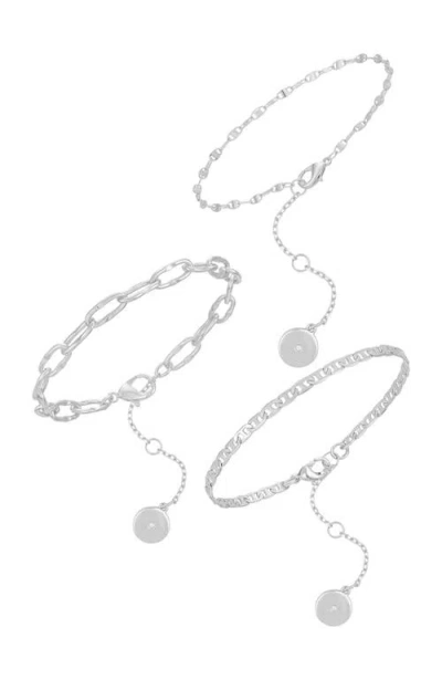 Vince Camuto Stackable Bracelet Set In Metallic