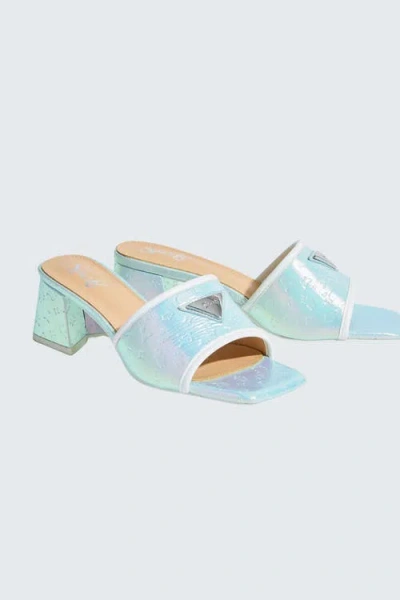 Sparkl Monogram Heel In Blue