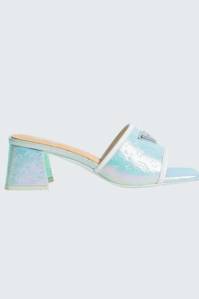 Sparkl Monogram Heel In Blue