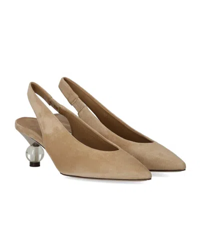 Max Mara Weekend Orma Beige Slingback Pump In Multi