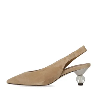 Max Mara Weekend Orma Beige Slingback Pump In Multi