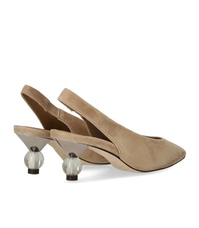 Max Mara Weekend Orma Beige Slingback Pump In Multi