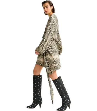 Essentiel Antwerp Ifrench Python Dress In Multi