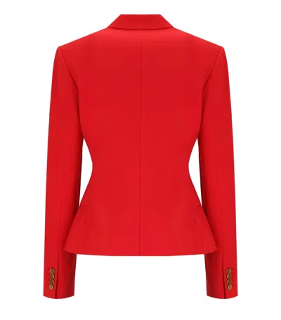 Essentiel Antwerp Irtha Red Double-breasted Blazer In Red