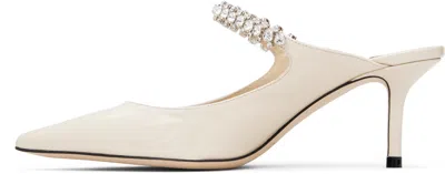 Jimmy Choo Pointed-toe Mule With Mid-height Stiletto Heel In White