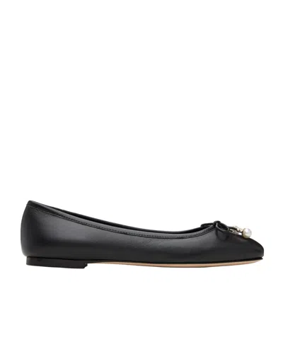 Jimmy Choo Elme Ballet Flats In Black