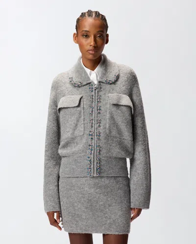 Pinko Dark Lady Giacca Confort Wool In Gray