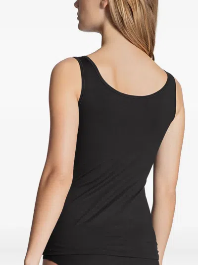 Calida Cotton-blend Tank Top In Black