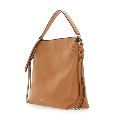 Gianni Chiarini Logo Printed Tote Bag In Orange