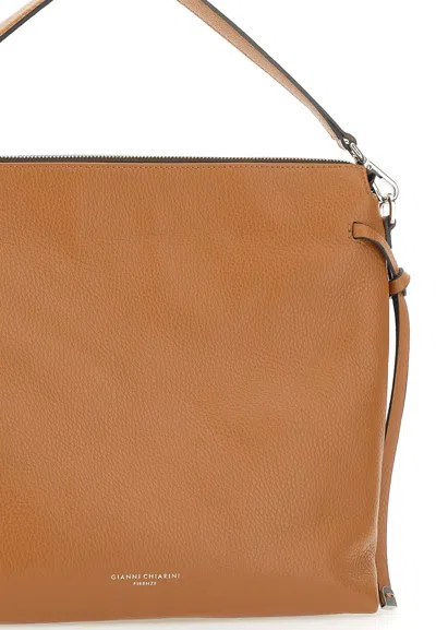 Gianni Chiarini Logo Printed Tote Bag In Orange