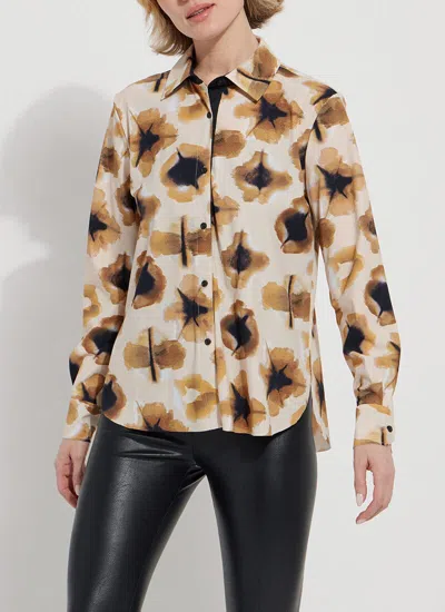 Lyssé Connie Slim Button Down Shirt In Multicolor In Multi